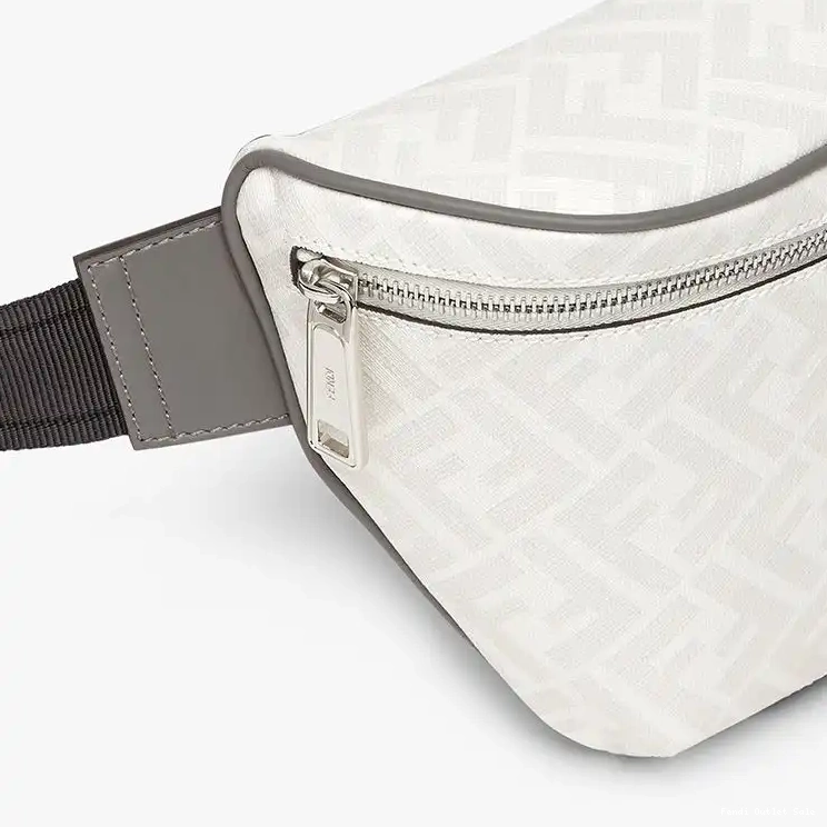 Affordable Bag In Belt Red Fendi Fabric FF Motif White 0509